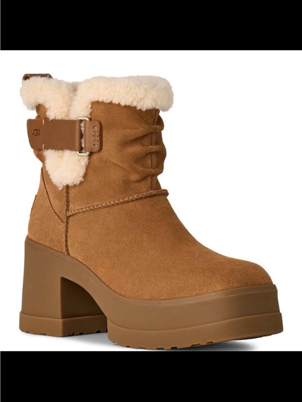 NWB Ugg women’s moxy bull on round toe boots color chestnut size 9.5